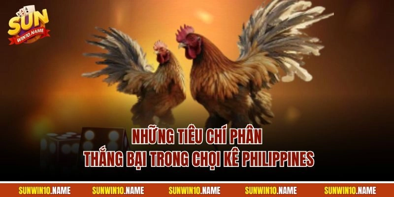 Những tiêu chí phân thắng bại trong chọi kê Philippines